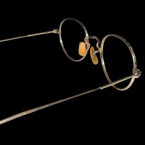1920s 12K Gold Filled Art Deco Round Eyeglass Frames Ful-Vue Vintage 40-18-145 - Picture 3 of 12